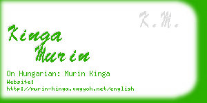 kinga murin business card